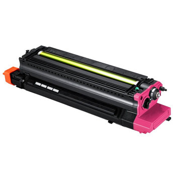 Tambor magenta original HP/Samsung R8385M SU605A para impressoras, mostrado em fundo branco.
