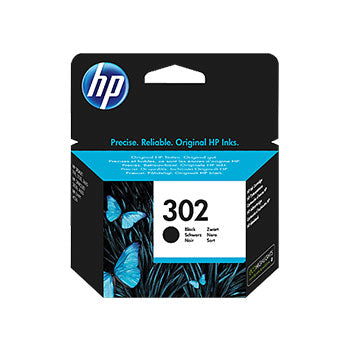 Tinteiro HP 302 Preto F6U66A original, 3,5ml, para impressões de até 190 páginas, compatível com impressoras HP.