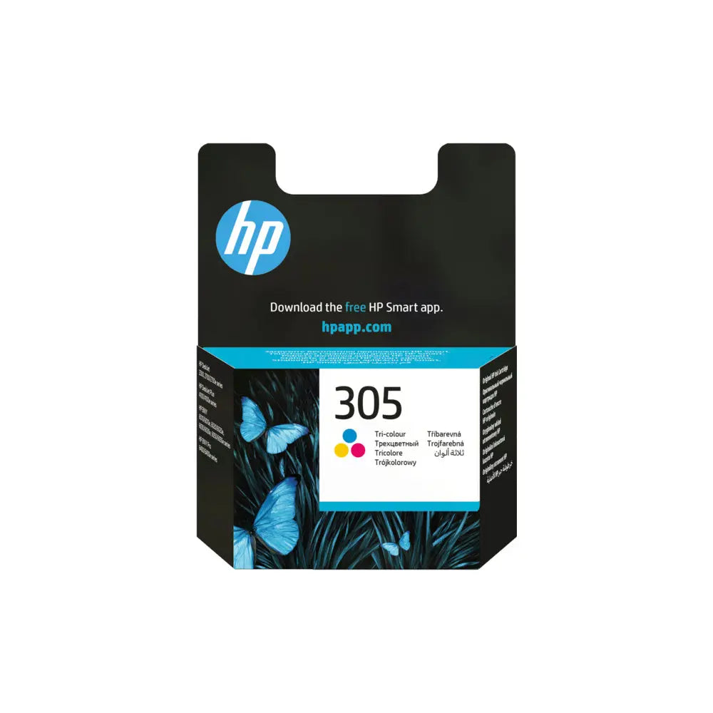 Tinteiro HP 305 Cor 3YM60A original da HP, 2ml, para impressão de até 100 páginas, mostrado na imagem.