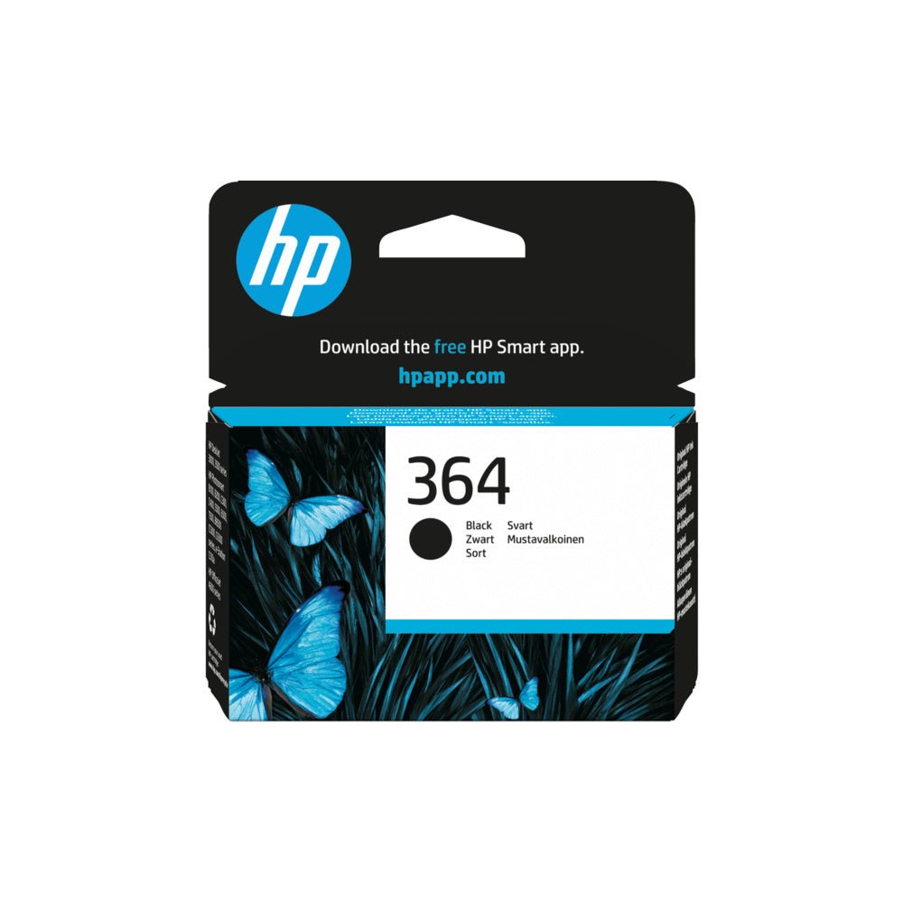 Tinteiro HP 364 Preto CB316EE original, 6ml, para impressões de até 250 páginas, compatível com impressoras HP.