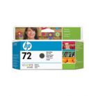 Tinteiro HP 72 Preto Matte de 130ml, original HP para impressões de alta qualidade, mostra o cartucho de tinta e embalagem.