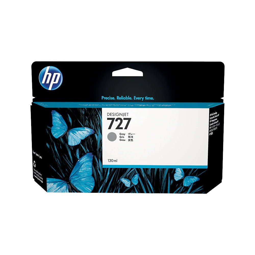 Tinteiro HP 727 Cinzento B3P24A original de 130ml para impressoras HP, compatível com modelos específicos