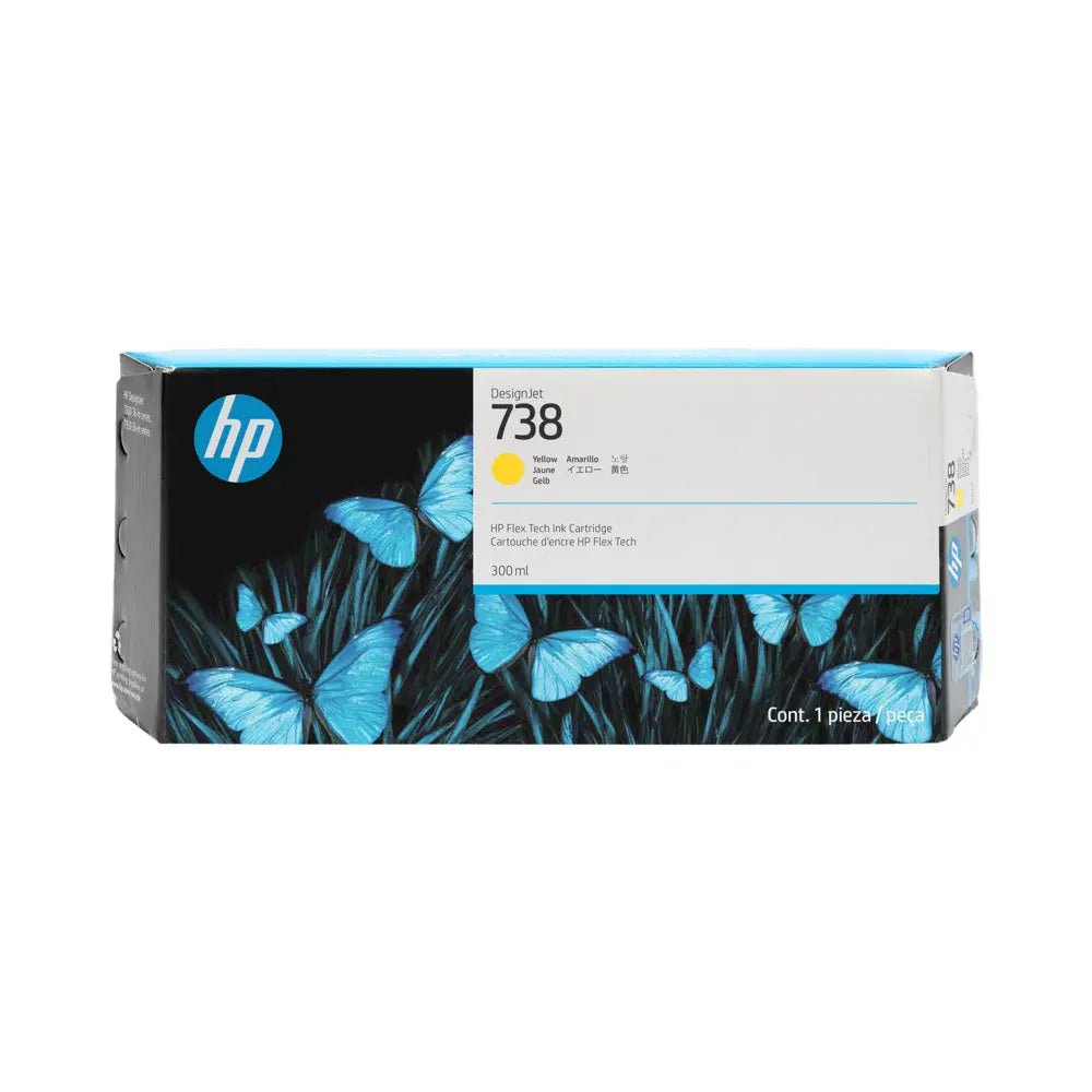 Tinteiro HP 738 Amarelo 676M8A 300ml – Cartucho Original de Alta Qualidade - Bluepixel Equipamentos e Serviços Informáticos Lda