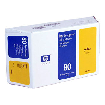 Tinteiro HP 80 Amarelo C4848A 350ml — Alta Capacidade para Impressões - Bluepixel Equipamentos e Serviços Informáticos Lda