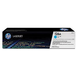 Toner HP 126A Azul CE311A de alta capacidade para impressoras HP, original, com cartucho de cor azul.