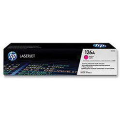 Toner HP 126A Magenta CE313A original compatível para impressoras HP, com capacidade para 1000 páginas, em embalagem.