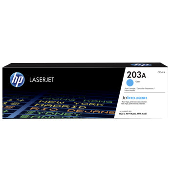 Toner HP 203A Original Azul CF541A para impressora HP, até 1300 páginas, cartucho de tinta para impressão colorida.