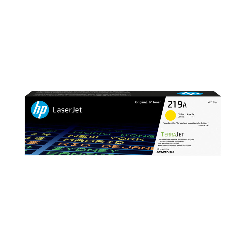Toner HP 219A Amarelo W2192A para até 1200 páginas - Bluepixel Equipamentos e Serviços Informáticos Lda