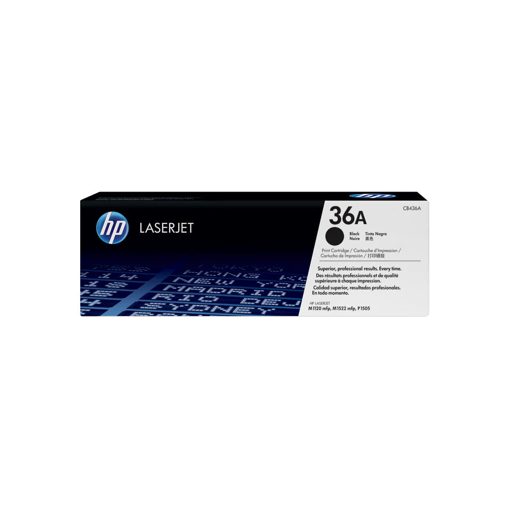 Toner HP 36A Preto CB436A - 2000 Páginas de Impressão - Bluepixel Equipamentos e Serviços Informáticos Lda