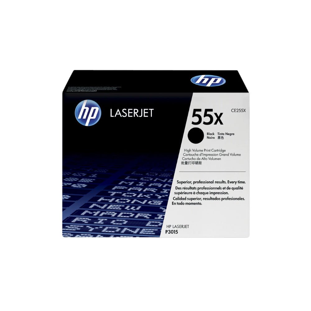 Toner HP 55X Preto CE255X - Alta capacidade, 12.500 páginas - Bluepixel Equipamentos e Serviços Informáticos Lda