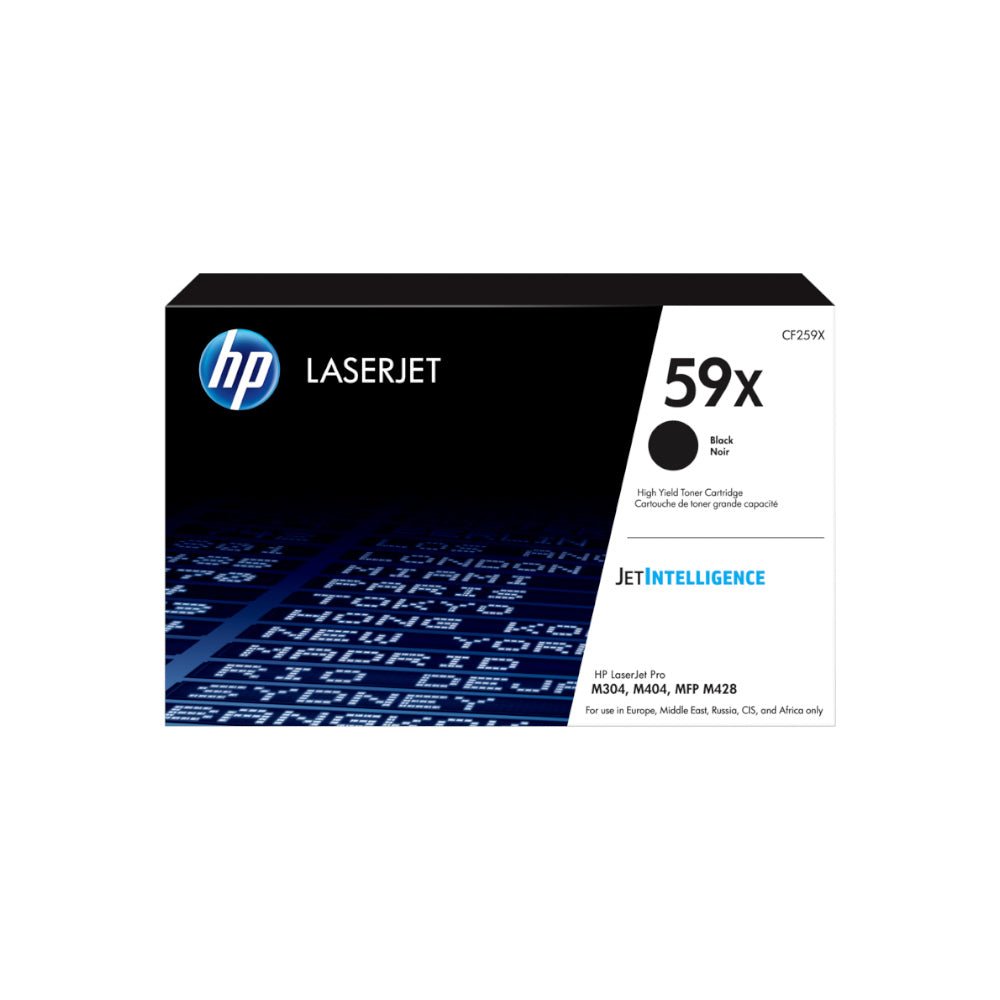 Toner HP 59X Preto CF259X original de alta capacidade para impressoras HP, compatível com modelos de impressão.