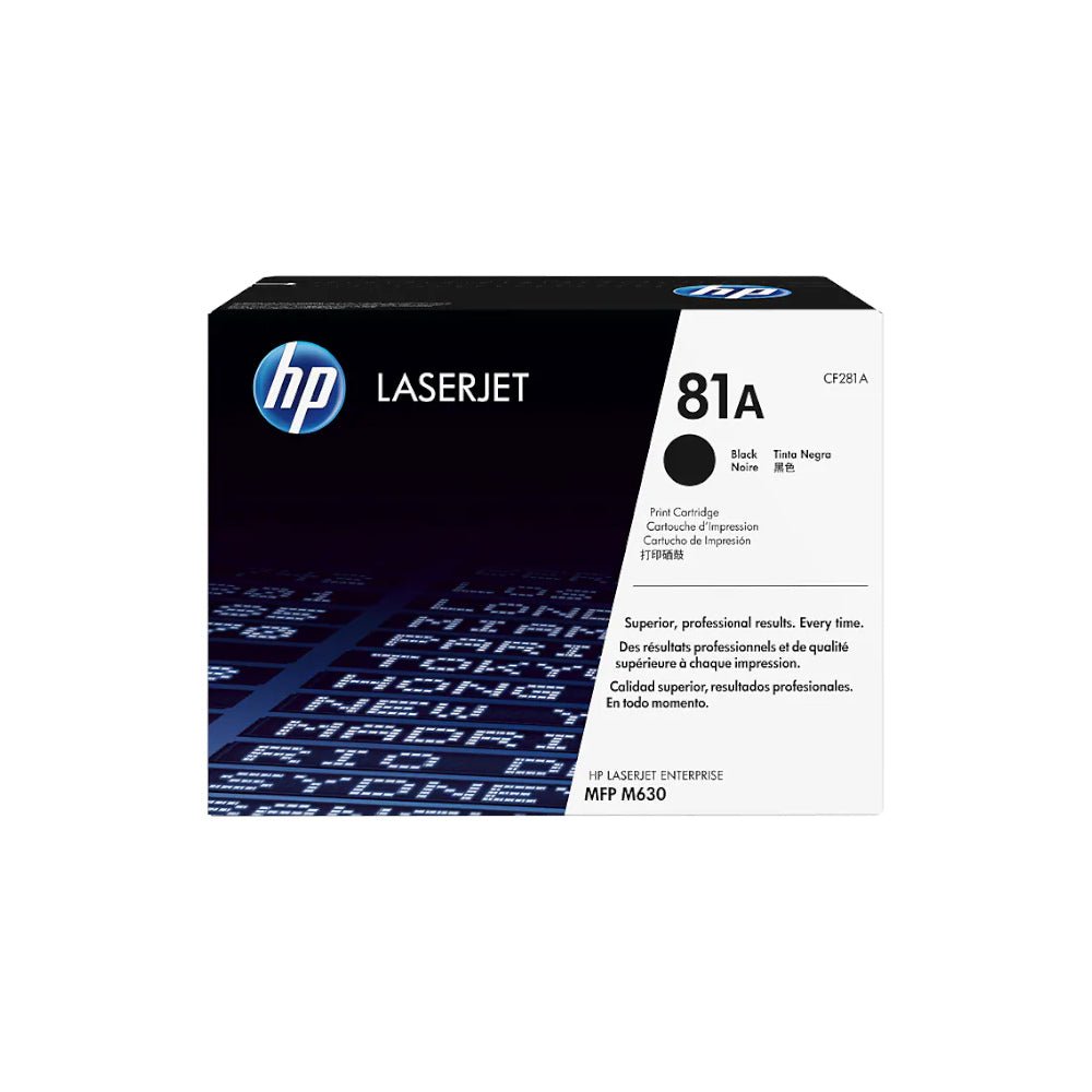 Toner HP 81A Preto CF281A – Alta Capacidade, 10.500 páginas - Bluepixel Equipamentos e Serviços Informáticos Lda
