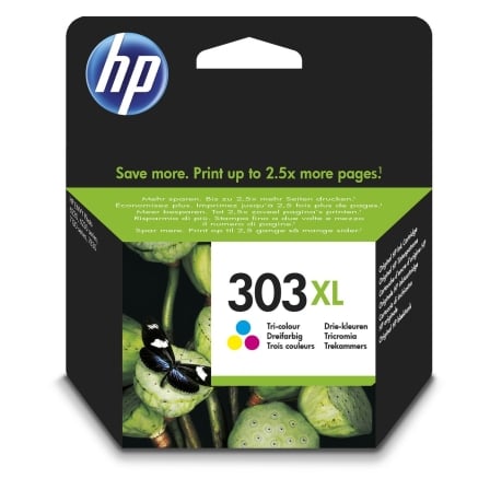 Cartucho de Tinta HP 303XL Tri-color de Alta Vazão