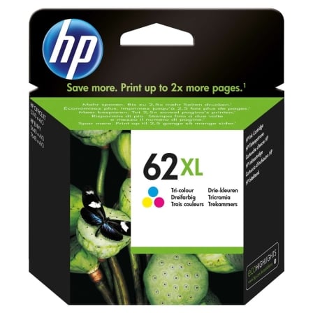 Cartucho de Tinta HP 62XL Tri-color de Alta Performance