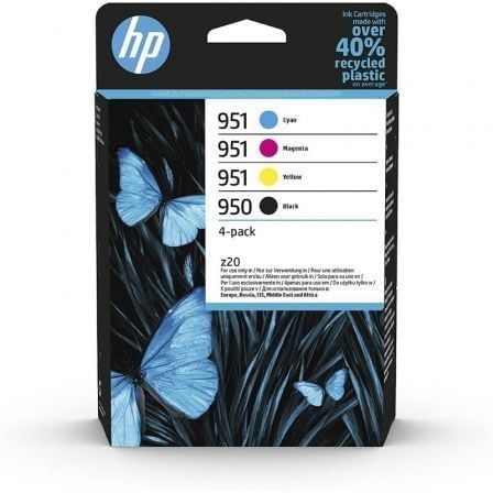 Cartucho de Tinta HP 950/951 Original 4-Pack – Preto e Colorido