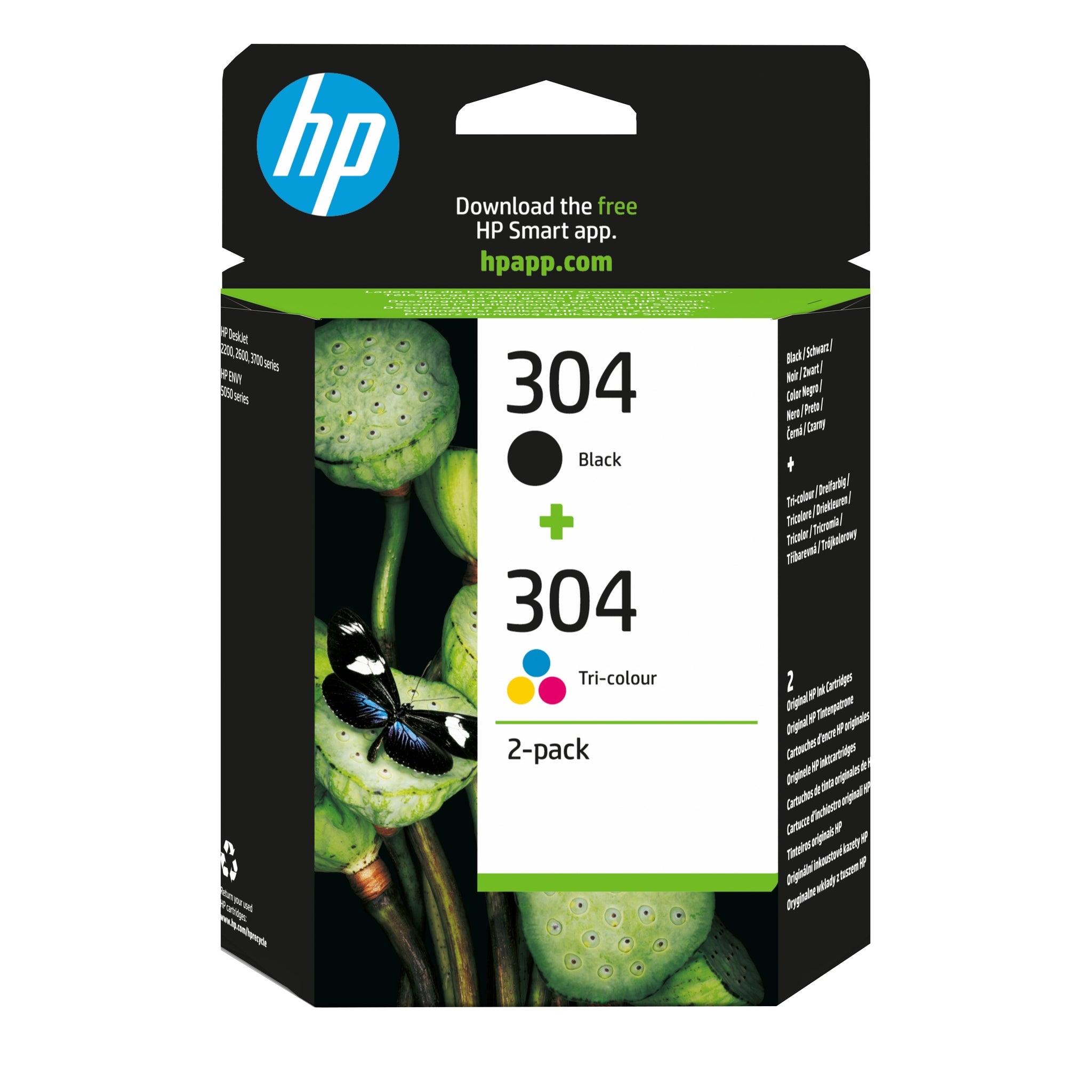 Cartuchos de Tinta HP 304 Preto/Tri-color Original 2 Pack HP