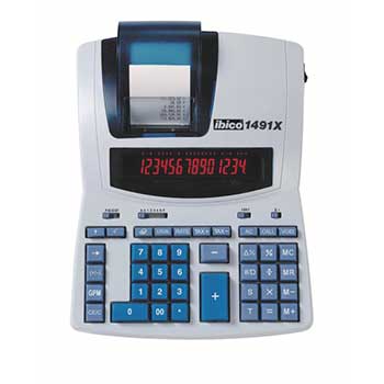 Bluepixel Equipamentos e Serviços Informáticos Lda | Calculadora Ibico 1491X 14 Dígitos Térmica para Escritório Ibico Secretária com Rolo