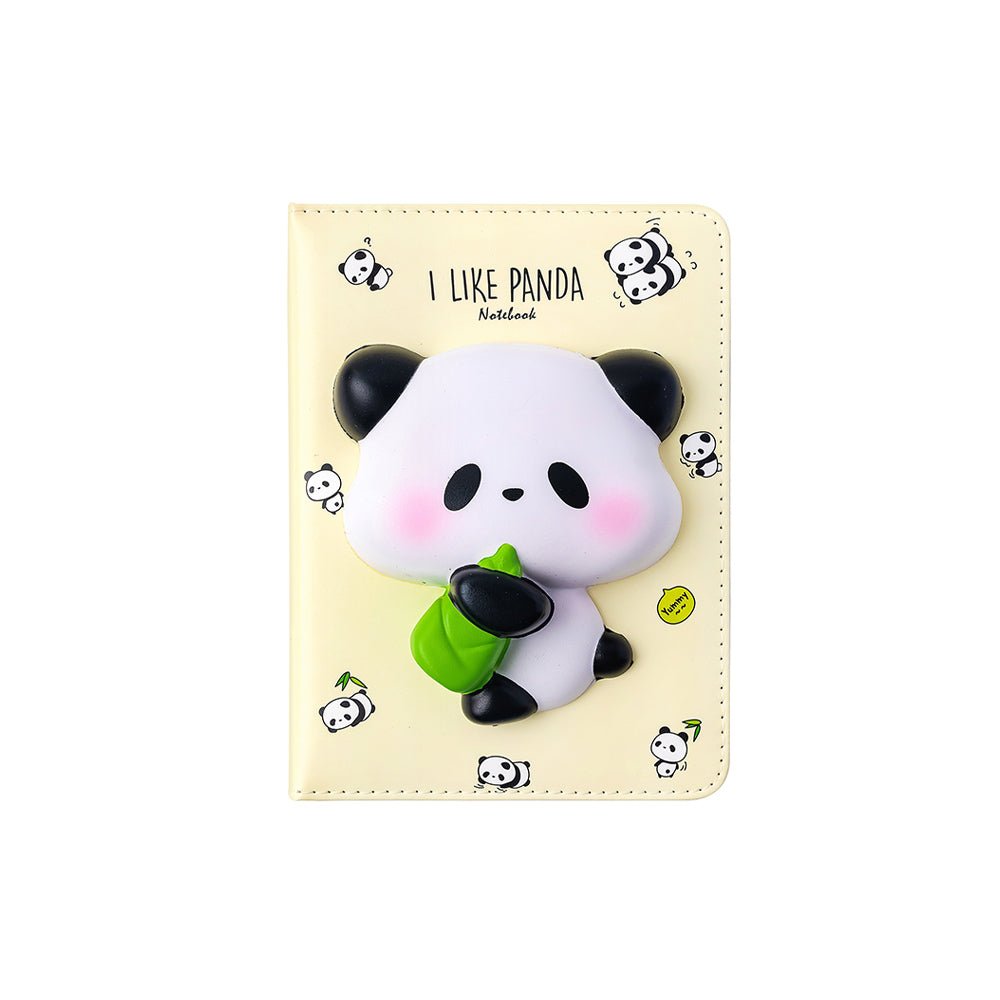 Bloco de notas squishy panda IiGen com 128 folhas, tamanho 194x165mm, caderno divertido para escrita e anotações