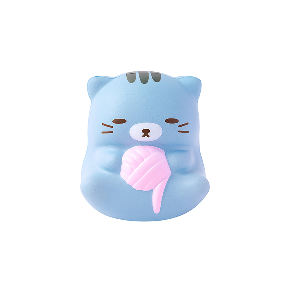 Brinquedo antistresse Boneco Squishy Lazy Stars Cat da marca IiGen, com estrelas vermelhas, para aliviar o estresse de gatos.