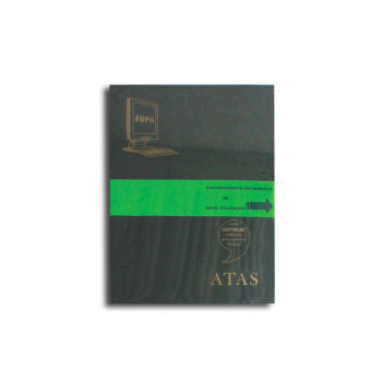 Livro de contabilidade Jufil com software, 60 folhas A4, laser, para registros e controle financeiro.