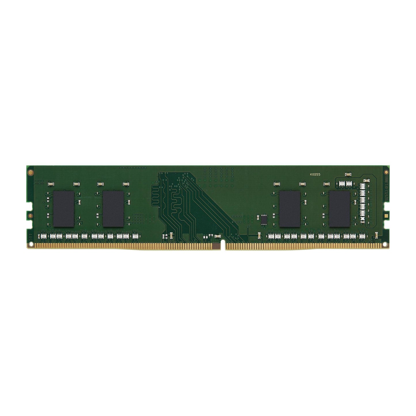 Memória Kingston DDR4 de 32GB 3200MHz para desktop, módulo de alta performance com dissipador de calor preto.