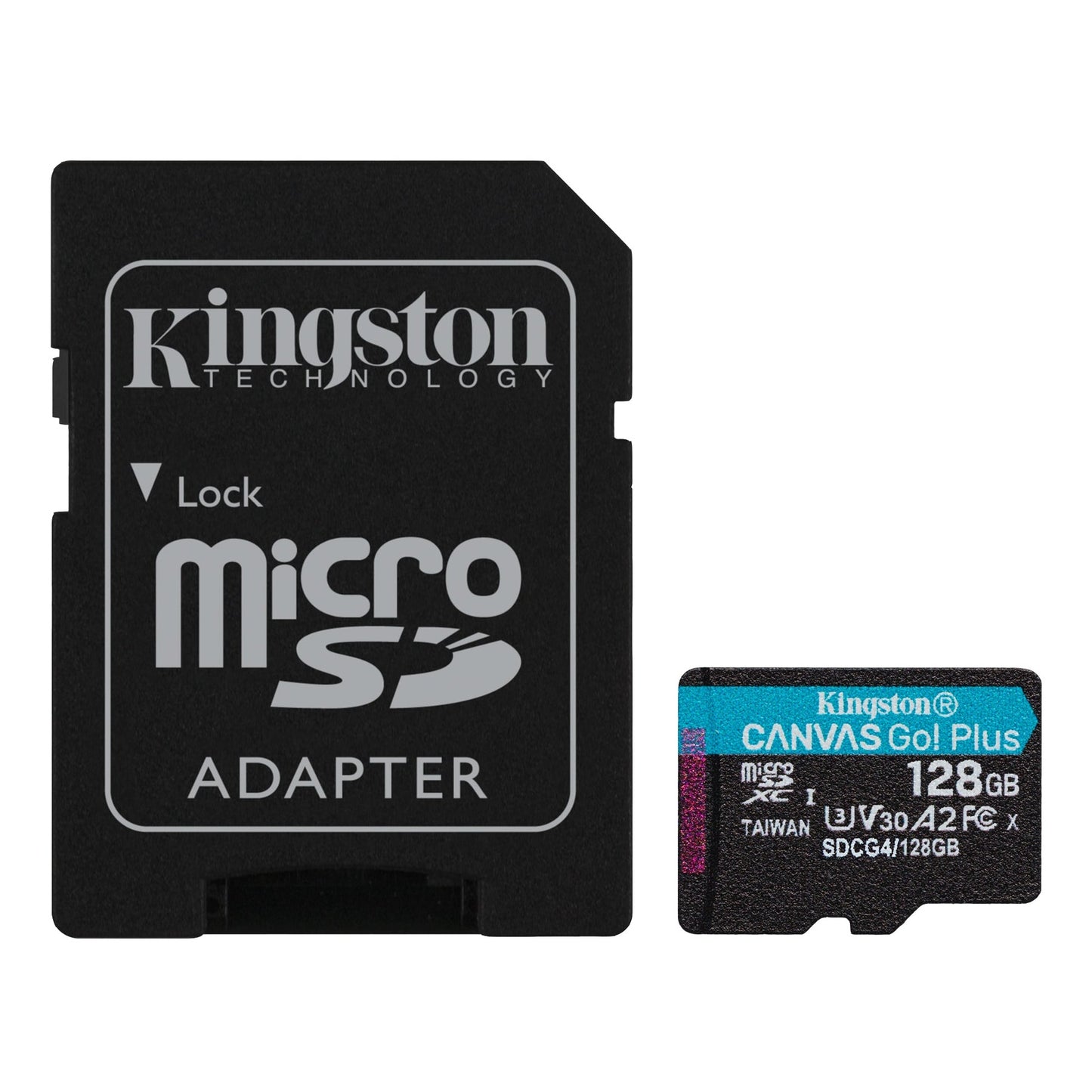 Kingston 128GB microSDXC Canvas Go Plus A2 U3 UHS-I 200MB/s + Adaptador - Bluepixel Equipamentos e Serviços Informáticos Lda