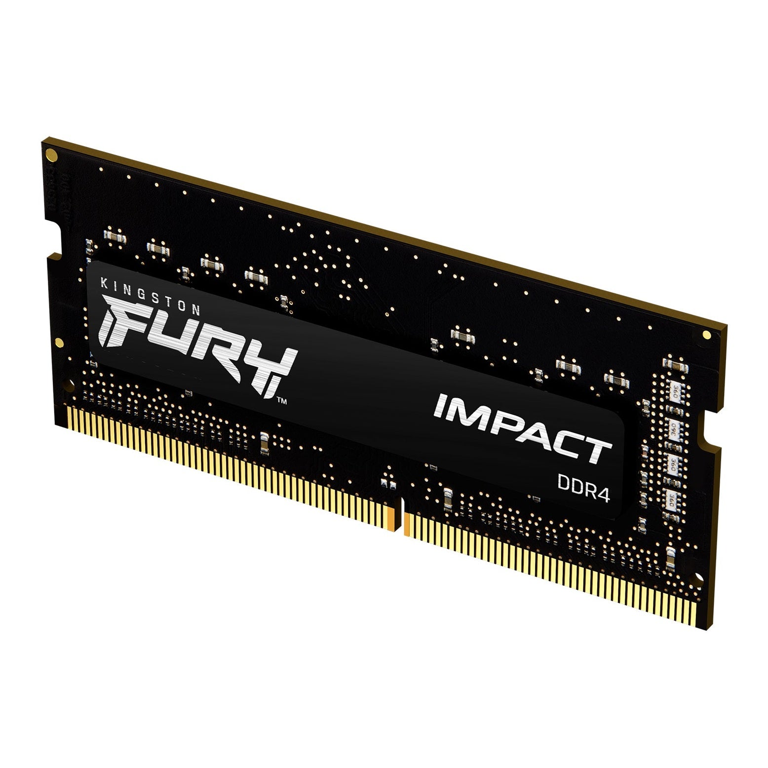 Memória Kingston DDR4 SODIMM de 8GB 3200MHz para notebooks, modelo FURY Impact, memória portátil de alto desempenho.
