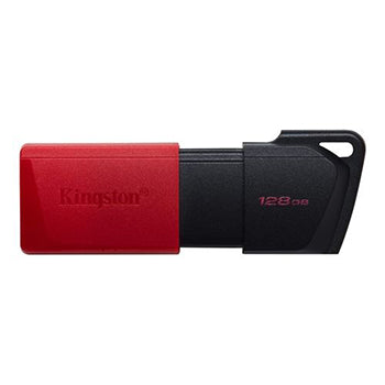 Pen drive USB-A 3.2 Kingston DataTraveler Exodia M com 128GB, compacto e resistente para armazenamento portátil de dados.