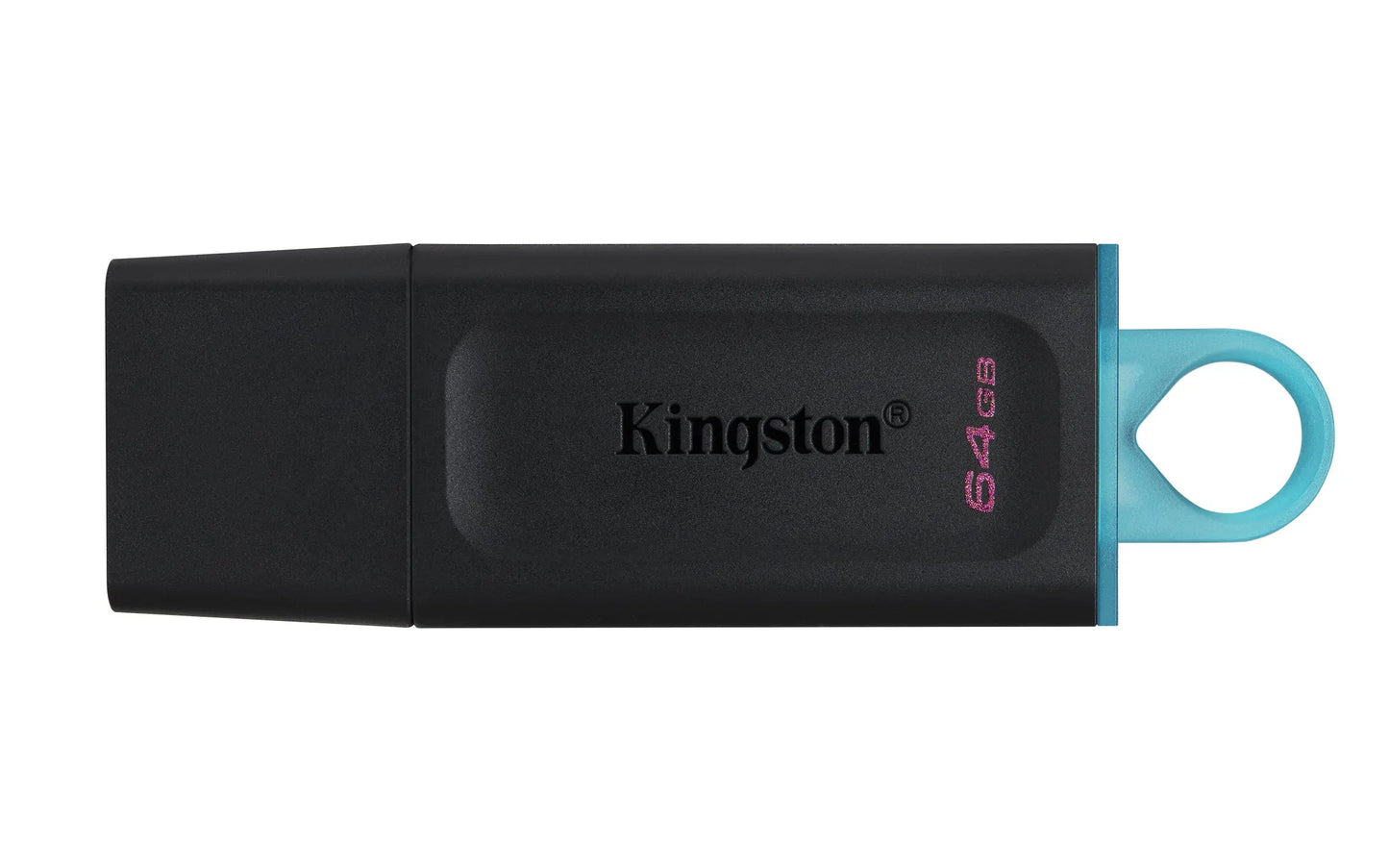 Pendrive Kingston DataTraveler Exodia de 64GB USB 3.2 em preto e azul, armazenamento portátil de alta velocidade