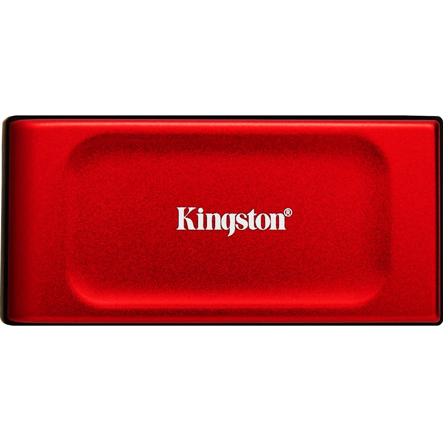 SSD Kingston XS1000R de 2TB, unidade externa portátil vermelha com conexão USB 3.2 Gen 2, para armazenamento rápido e confiável.