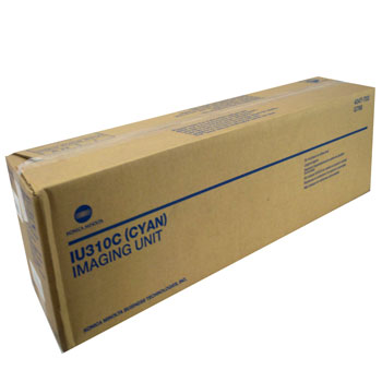 Tambor Konica Minolta IU310C azul original para impressoras, capacidade para 50.000 páginas, compatível com impressoras Konica Minolta.