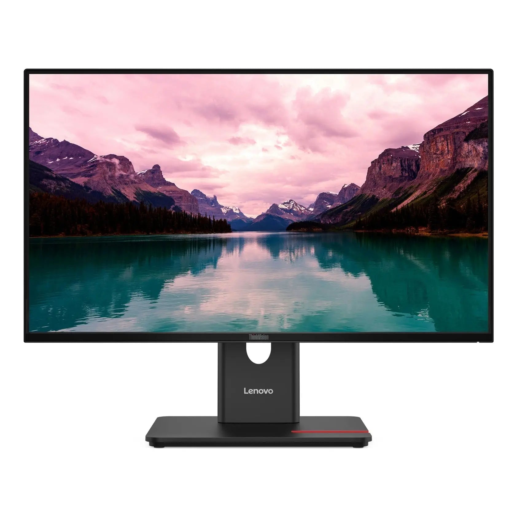 Monitor empresarial Lenovo ThinkVision T24-40 de 23,8" IPS Full HD com conexões HDMI, DisplayPort e VGA.