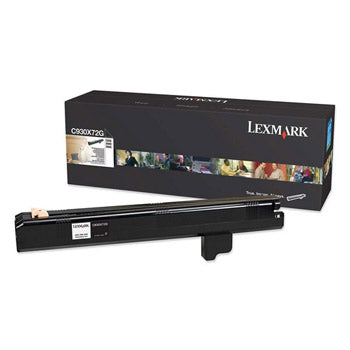 Tambor preto original Lexmark C930X72G para impressoras, capacidade para 50.000 páginas, display de toner e compatibilidade.