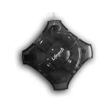 Hub USB-A 2.0 mini Lifetech com 4 portas, compacto e ideal para expandir conexões USB em computadores e laptops.