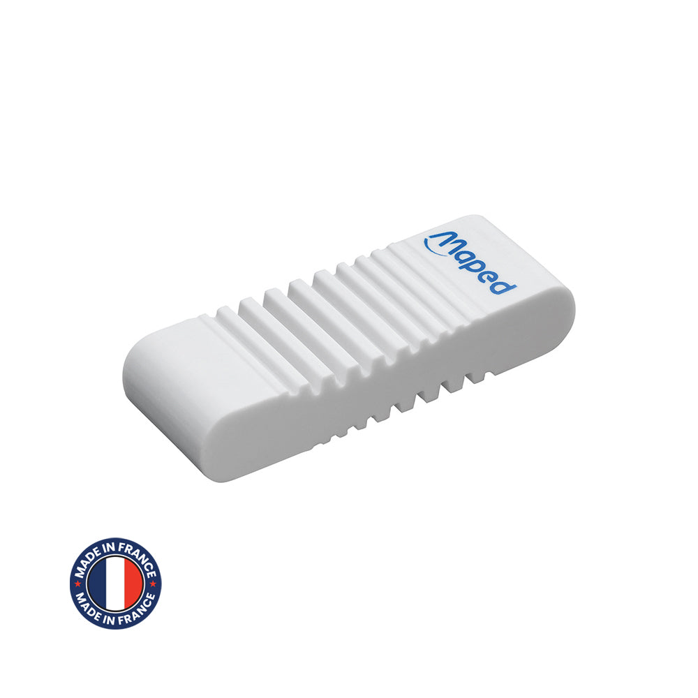 Borracha branca Maped Kidy Learn para concentração, 61x21,5x12 cm, feita de material resistente, ideal para estudantes.