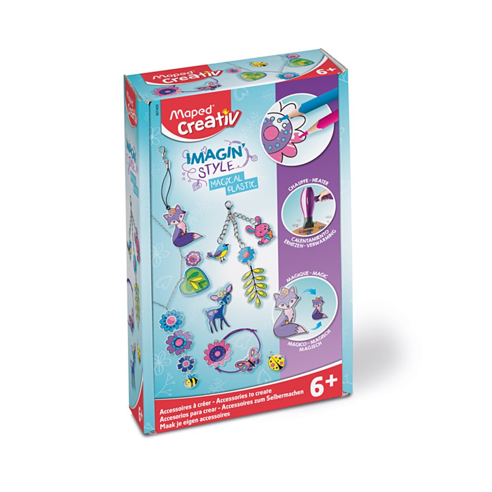 Conjunto de organizadores infantis Imagin Style da Maped com acessórios plásticos mágicos para crianças.