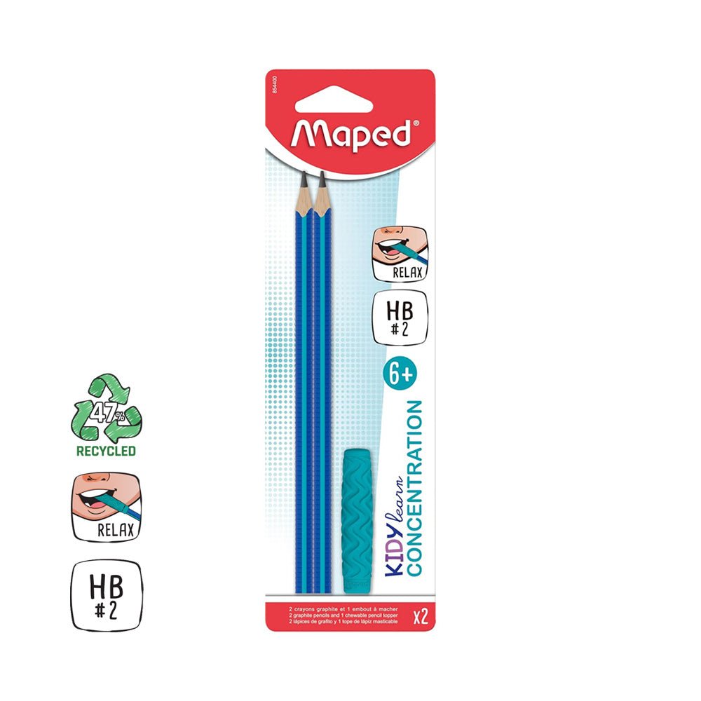 Bluepixel Equipamentos e Serviços Informáticos Lda | Lápis Grafite HB Nº2 Maped Kidy Learn – 2 Unidades Maped Lápis