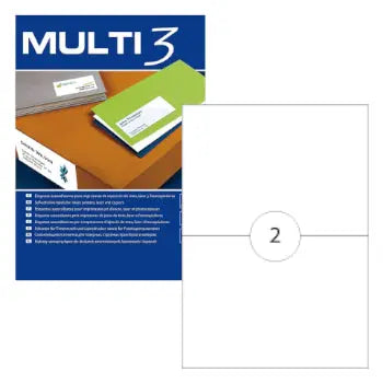 Bluepixel Equipamentos e Serviços Informáticos Lda | Etiquetas A4 210x148mm 200 unidades | Multi3 Multi3 Etiquetas