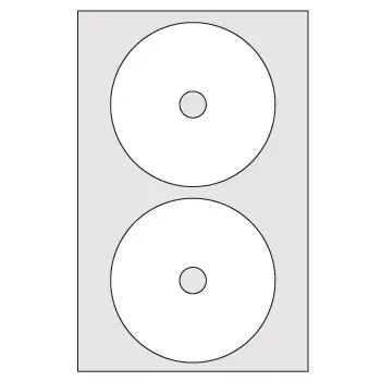 Bluepixel Equipamentos e Serviços Informáticos Lda | Etiquetas Multi3 117mm para CD/DVD – 100 folhas, 200 unidades Multi3 Etiquetas