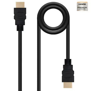 Cabo HDMI 4K Macho a Macho Nanocable de 2m para transmissão de vídeo HD de alta qualidade.