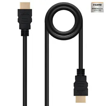 Cabo HDMI 4K Macho a Macho Nanocable de 3 metros para alta definição, conexão de vídeo em alta resolução.