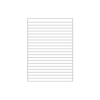 Caderno almaço A4 pautado branco sem margem da marca Neutral, com 5 folhas visíveis na imagem.