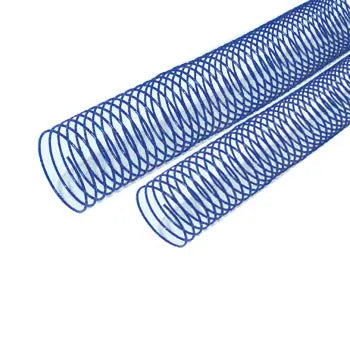 Argolas espiral metálicas azuis de 42mm, pacote com 25 unidades, fabricadas pela Neutral, para artesanato e bijuteria.