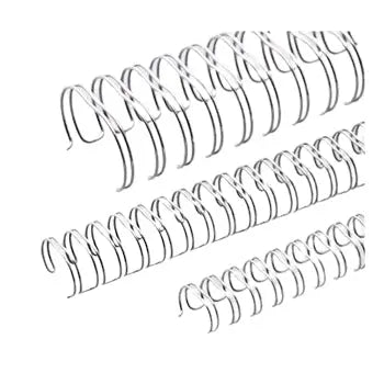 Argolas metálicas de 19mm passo 2:1 na cor prata, 50 unidades, ideal para bijuterias e artesanato.