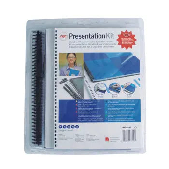 Argolas de encadernação Neutal com diâmetro de 8mm, na cor preta, e sistema ClickBind para organizar documentos.