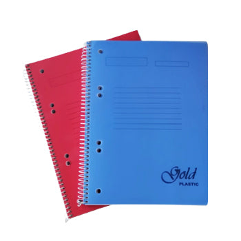 Caderno espiral A5 quadriculado Neutral Platanus, 100 folhas, capa colorida e resistente, ideal para anotações e estudos.