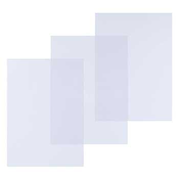 Capas de acetato transparente A3 Neutral, 180 mic, resistente, pacote com 100 unidades para encadernação de documentos.