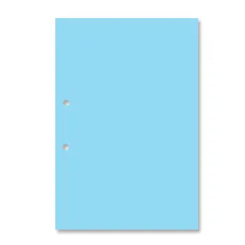 Folha de cartolina A4 azul da Neutral, 250g, com furos, ideal para projetos, artes e trabalhos escolares.