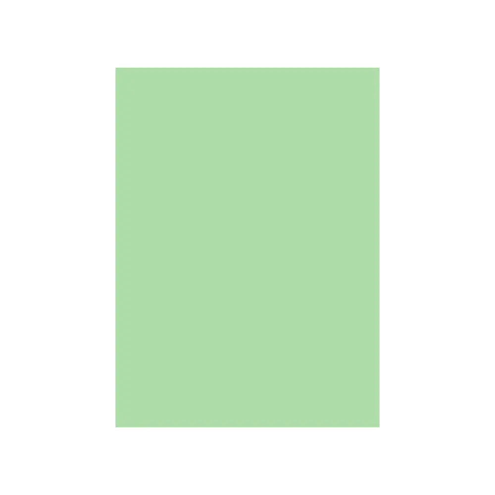 Cartolina A4 verde suave Neutral, 180g, 125 folhas para artes e projetos, superfície lisa e resistente.