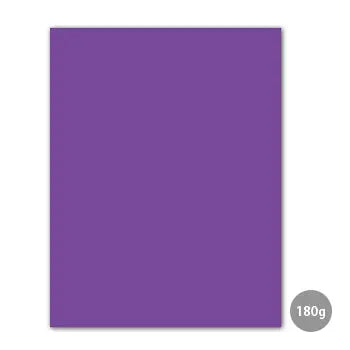 Pacote de 100 cartolinas A4 violeta 7L, 180g da marca Neutral, com folhas de papel colorido para artes e projetos escolares.